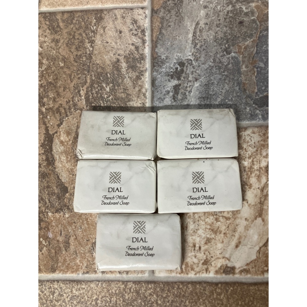 Dial French Milled Deodorant Soap 5 Bar Pack Classic Scent New Vintage